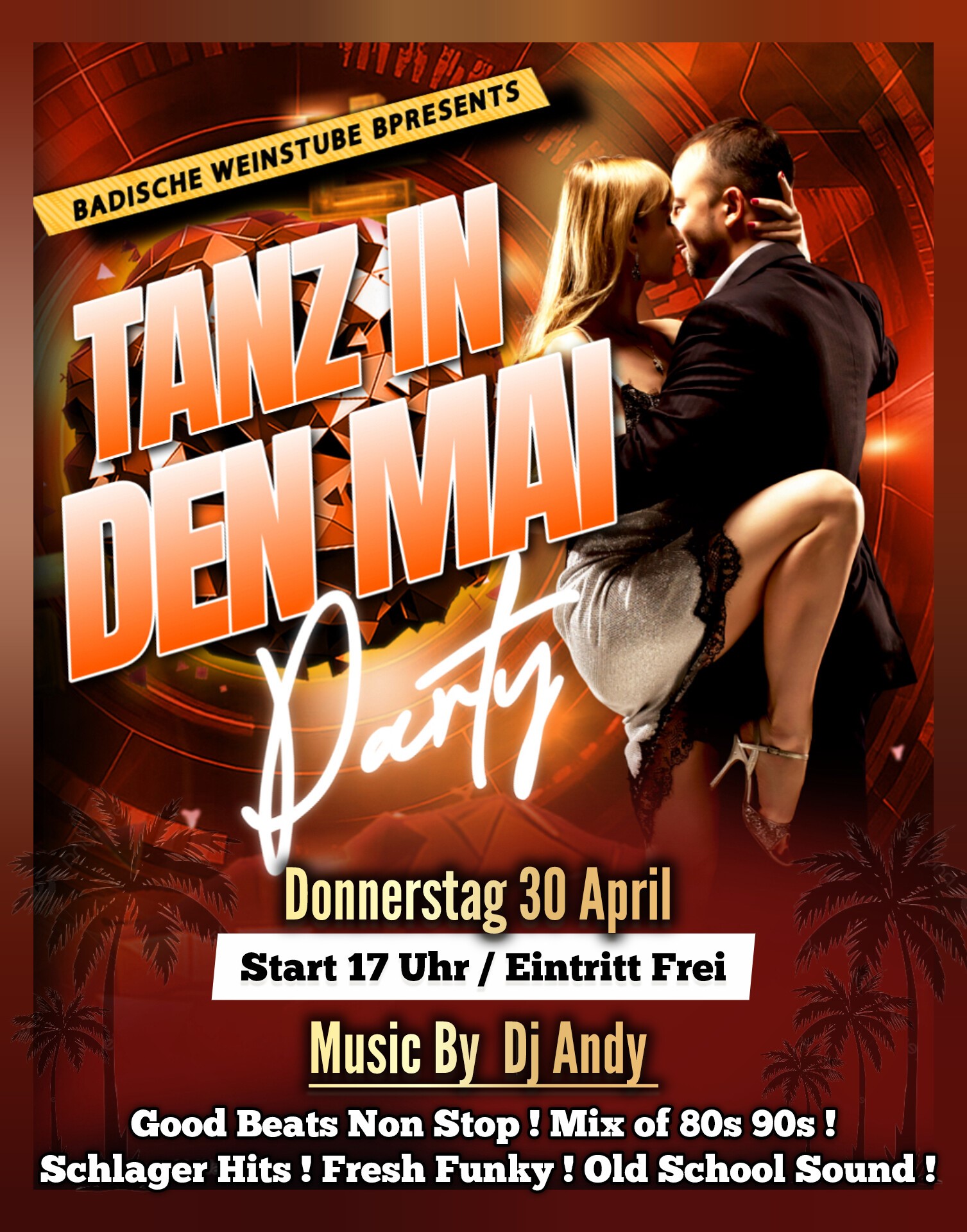 Badische Weinstube Tanz In Den Mai 30.04.2026